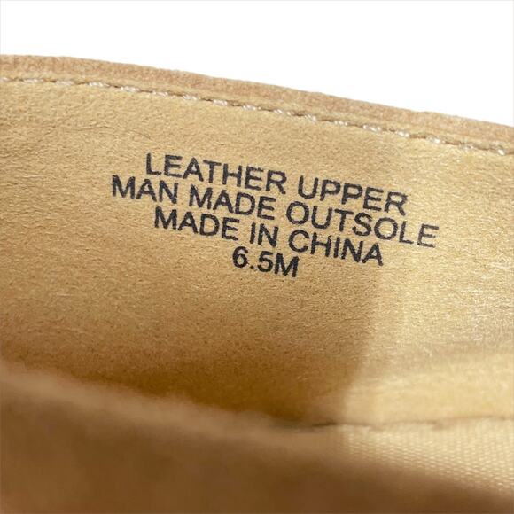 TALBOTS Hadley Chain Suede Platform Espadrille Loafers in Light Toffee Size 6.5 - Picture 8 of 8